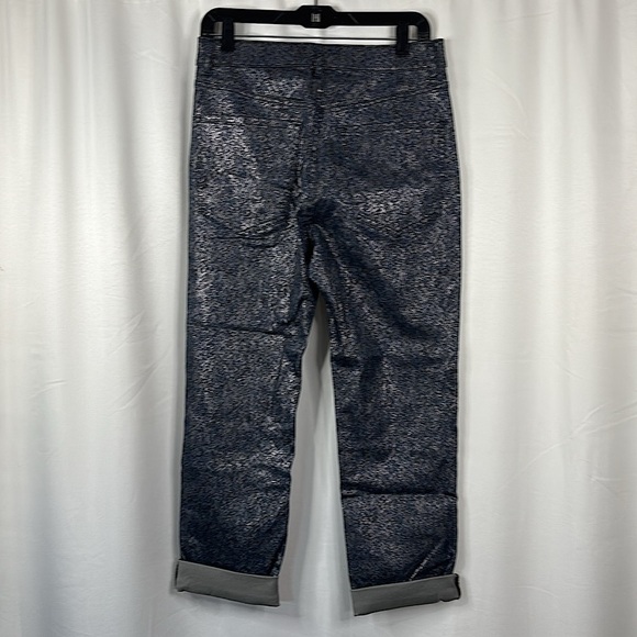 Express Super High Rise Slim Metallic Jeans- NWT- 10 - Picture 7 of 15